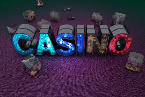 A woman smiling while playing online games on her laptop, surrounded by neon casino elements, showcasing 366BET’s diverse game collection.